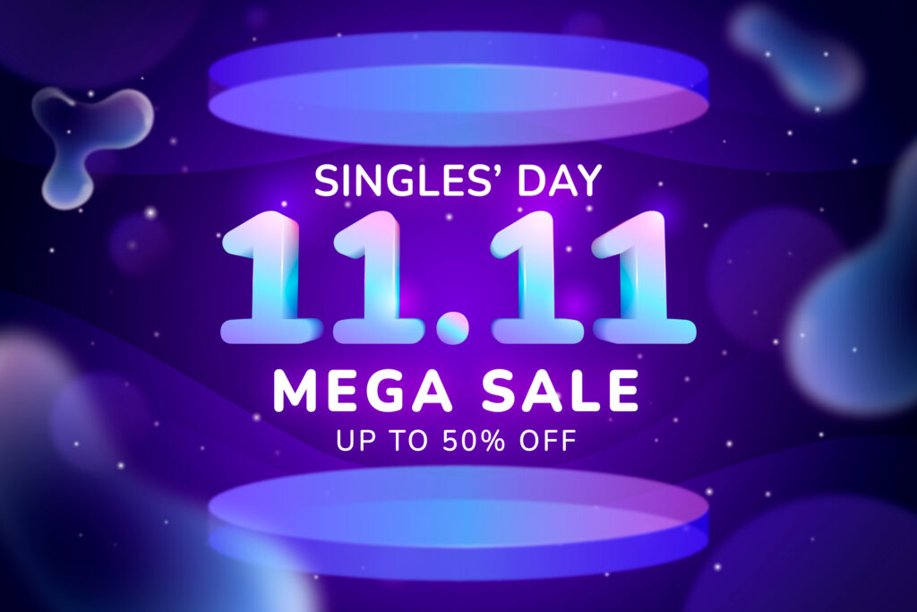 Lazada 11.11 Mega Sale Poster KOL Marketing